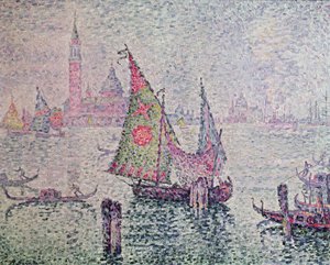 The Green Sail, Venice by Paul Signac